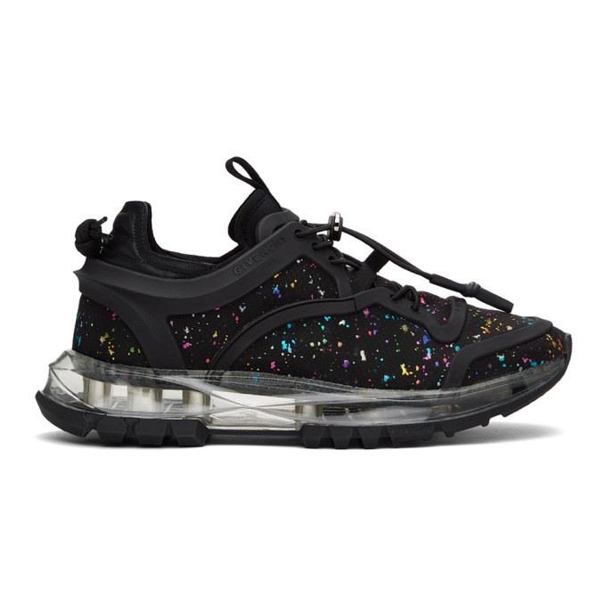 Photo: Givenchy Black and Multicolor Spectre Structured Low Sneakers