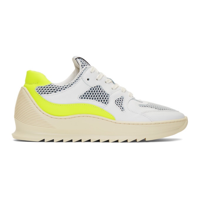 Photo: Filling Pieces White and Yellow Plasma Orbit 2.0 Low Sneakers