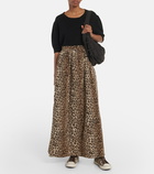 Visvim - Leopard-print cotton-blend midi skirt