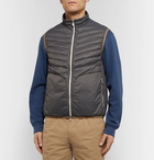 Brunello Cucinelli - Quilted Shell Down Gilet - Gray