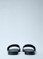 Prada Leather Slides With Crochet Details