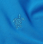 Vilebrequin - Palatin Slim-Fit Contrast-Tipped Cotton-Piqué Polo Shirt - Blue