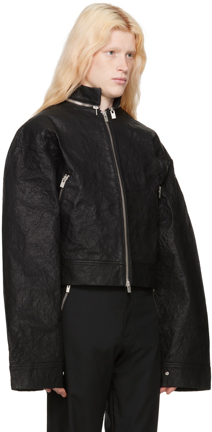 RADIANT 完売品leather 2way cropped blouson RADIANT fakeleather 2way cropped blouson