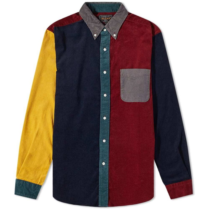 Photo: Beams Plus Button Corduroy Panel Shirt