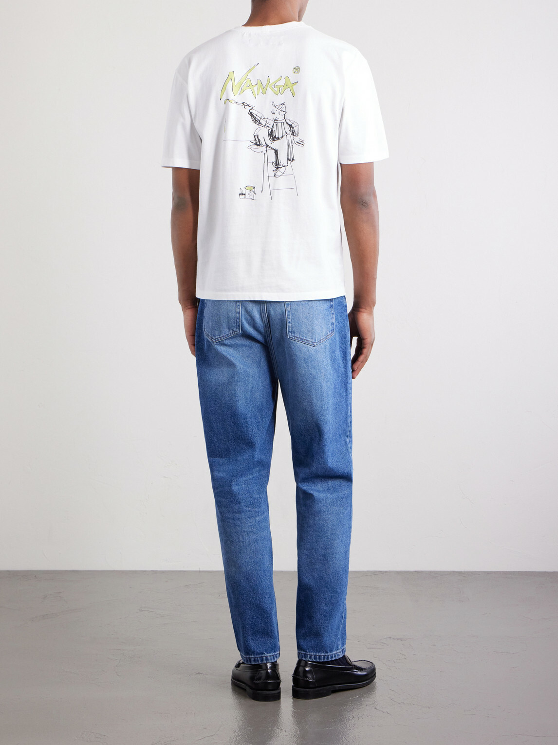 Drake's - Nanga Printed Cotton-Jersey T-Shirt - Neutrals