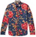 McQ Alexander McQueen - Floral-Print Cotton-Twill Shirt - Blue