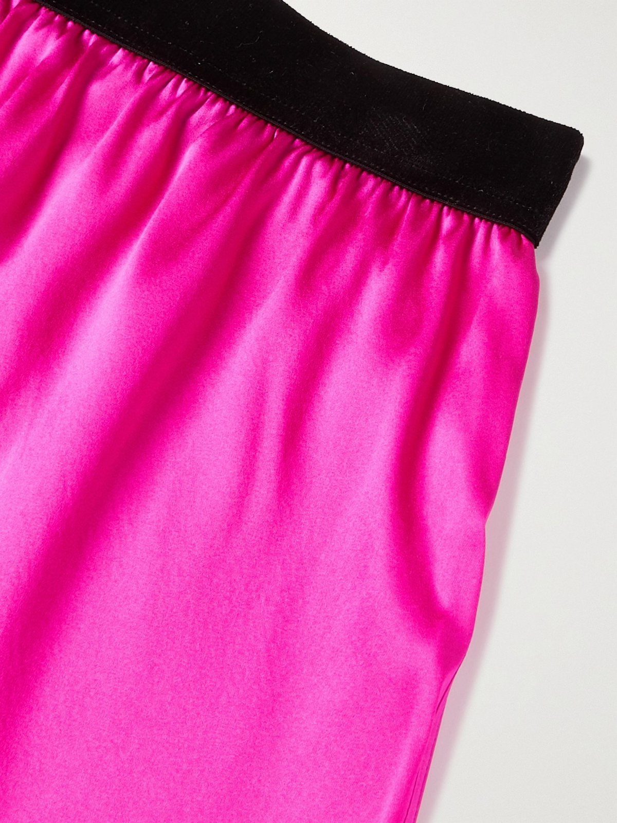 Pink Silk-blend satin boxer shorts, Tom Ford