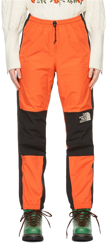 Photo: Gucci Black & Orange The North Face Edition Expedition Lounge Pants