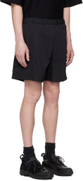 WOOYOUNGMI Black Nylon Banding Shorts