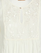 Alessia Santi Womens Top Ivory