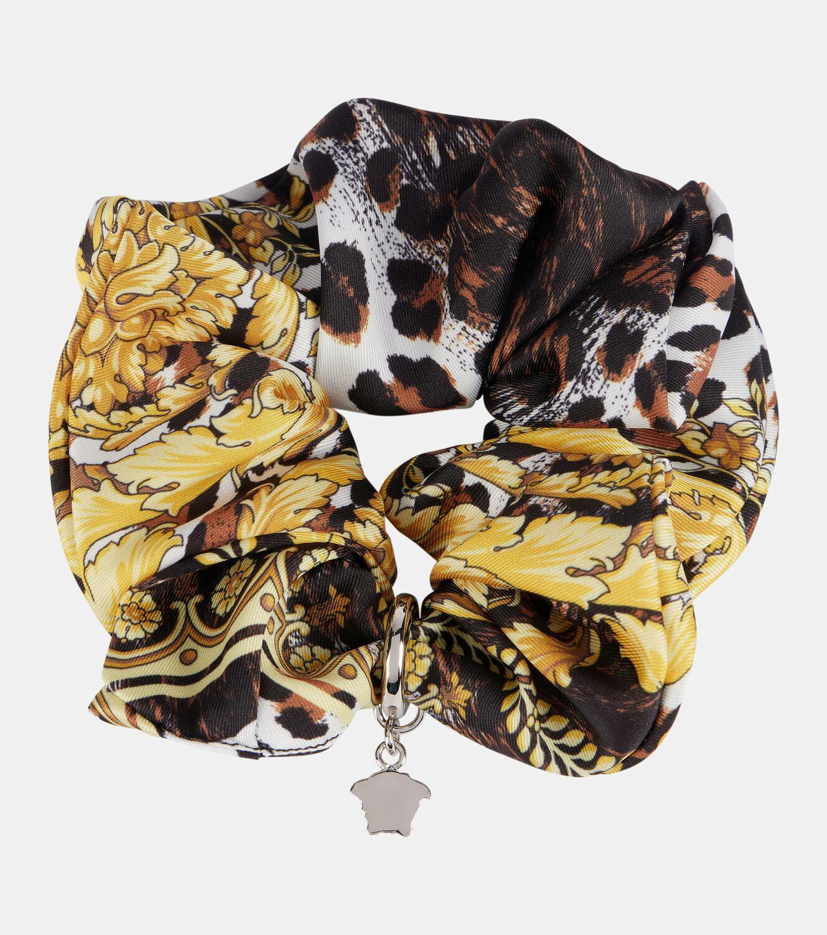 Versace Wild Barocco twill scrunchie