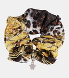 Versace Wild Barocco twill scrunchie