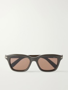 Zegna - Rectangular-Frame Acetate Sunglasses