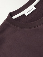 Norse Projects - Vagn Logo-Print Organic Cotton-Jersey Sweatshirt - Burgundy