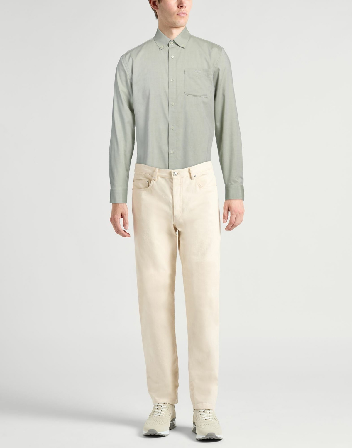 Barbour Mens Shirt in Sage green