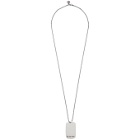 RRL Silver Dog-Tag Necklace