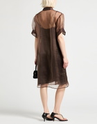 Peserico Womens Midi dress Dark in Brown