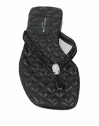 Philipp Plein Womens Thong sandal in Black