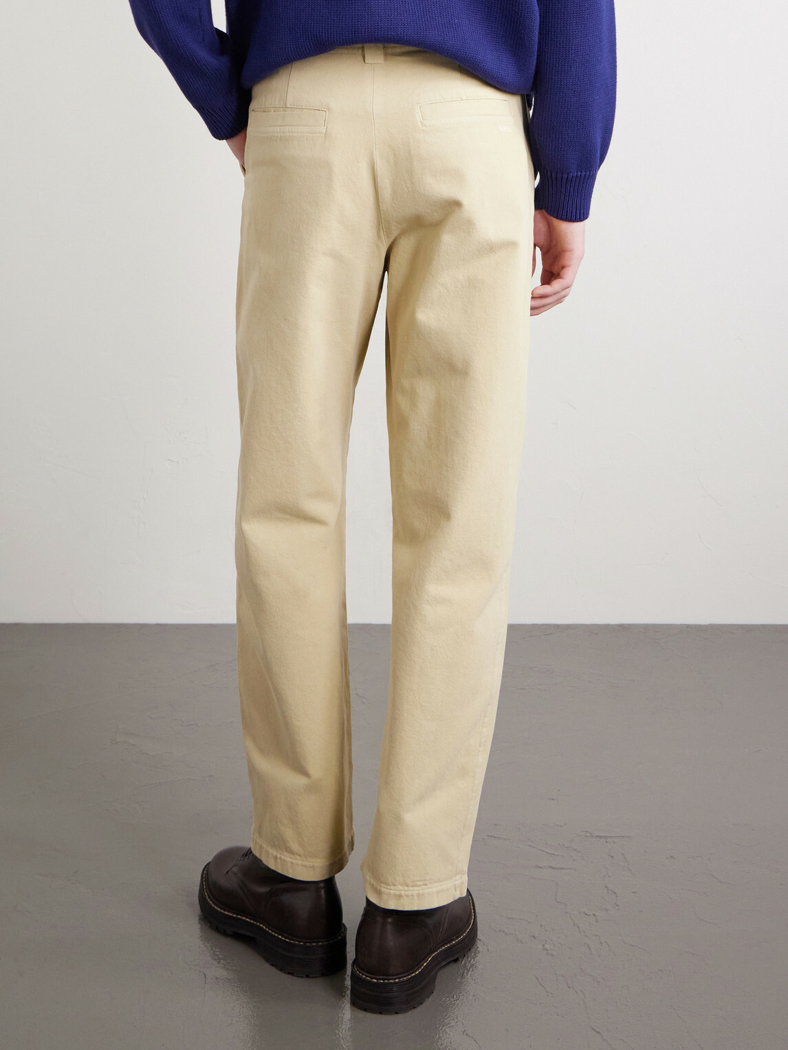 A.P.C. - Ville Cropped Straight-Leg Cotton-Gabardine Chinos - Neutrals