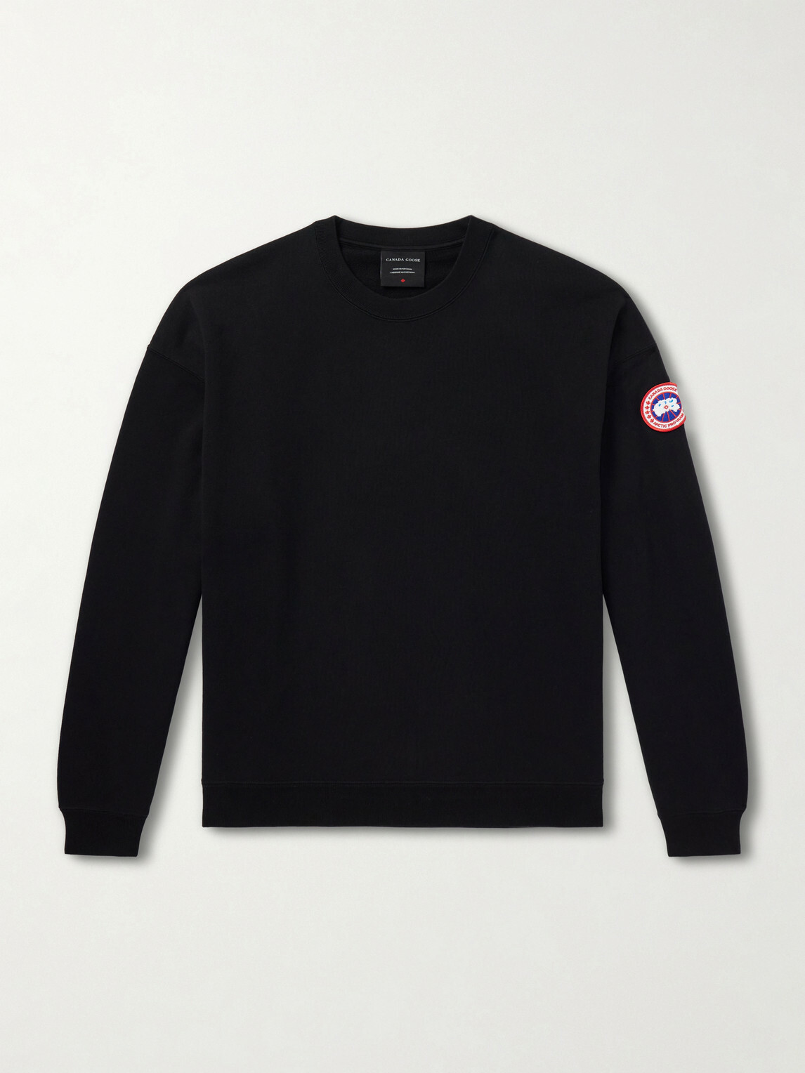 Canada Goose - Rove Logo-Embroidered Cotton-Jersey Sweater - Black