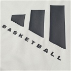Adidas Basketball Sleeveless Logo T-Shirt in Talc