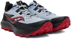 Saucony Gray & Red Peregrine 13 Sneakers