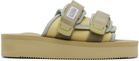 SUICOKE Taupe & Blue MOTO-PO Sandals