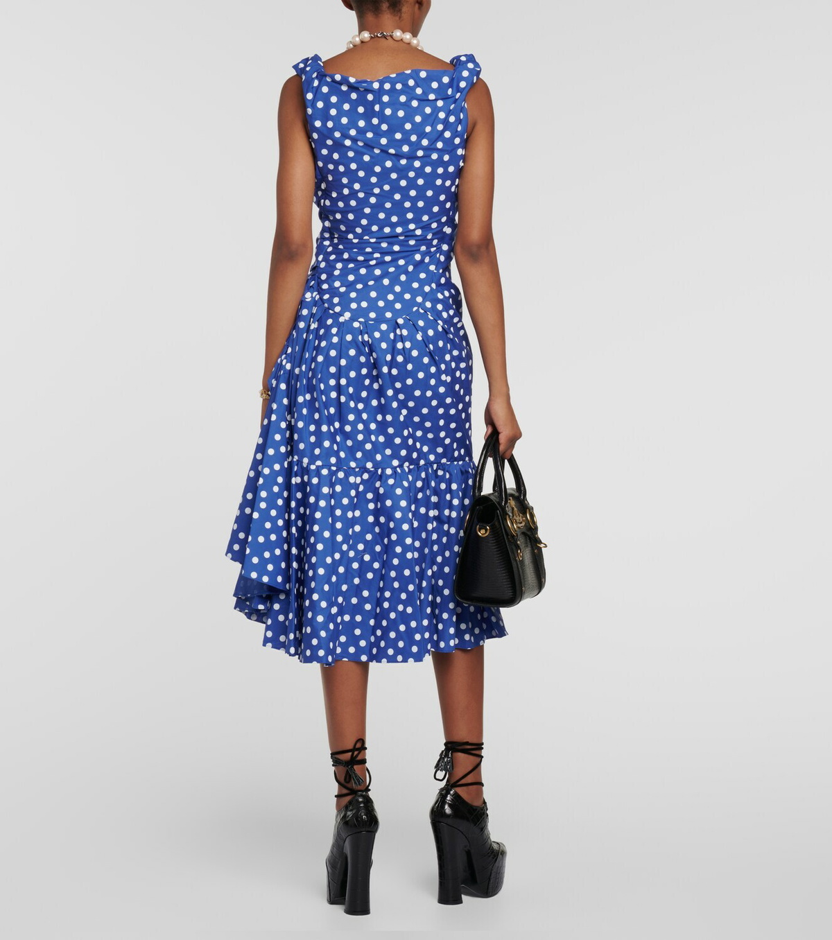 Vivienne Westwood Polka-dot off-shoulder midi dress Vivienne Westwood