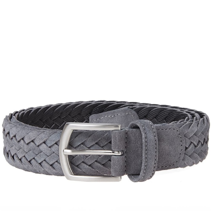 Photo: Anderson's Woven Suede Belt Grey