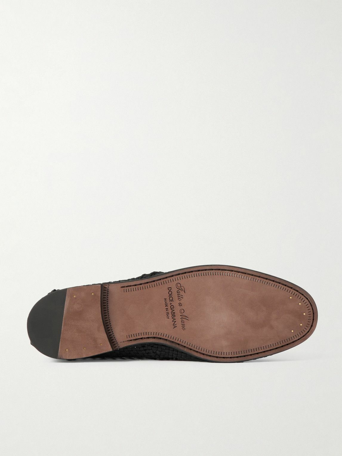 Dolce&Gabbana - Crocheted Derby Shoes - Black