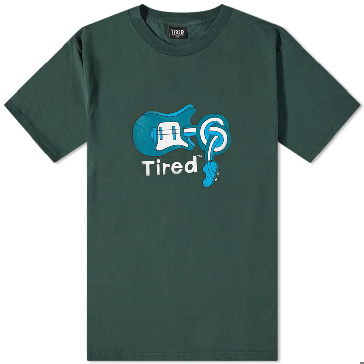Photo: Tired Skateboards Men's Spinal Tap T-Shirt in Forest Green