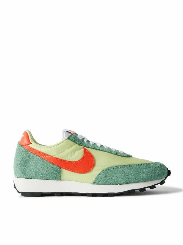 Photo: Nike - Daybreak SP Leather-Trimmed Suede and Shell Sneakers - Green