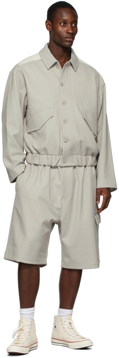 Martin Asbjørn Grey & Beige Ace Coach Jacket