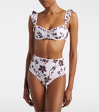 Agua by Agua Bendita Magenta floral bikini bottoms