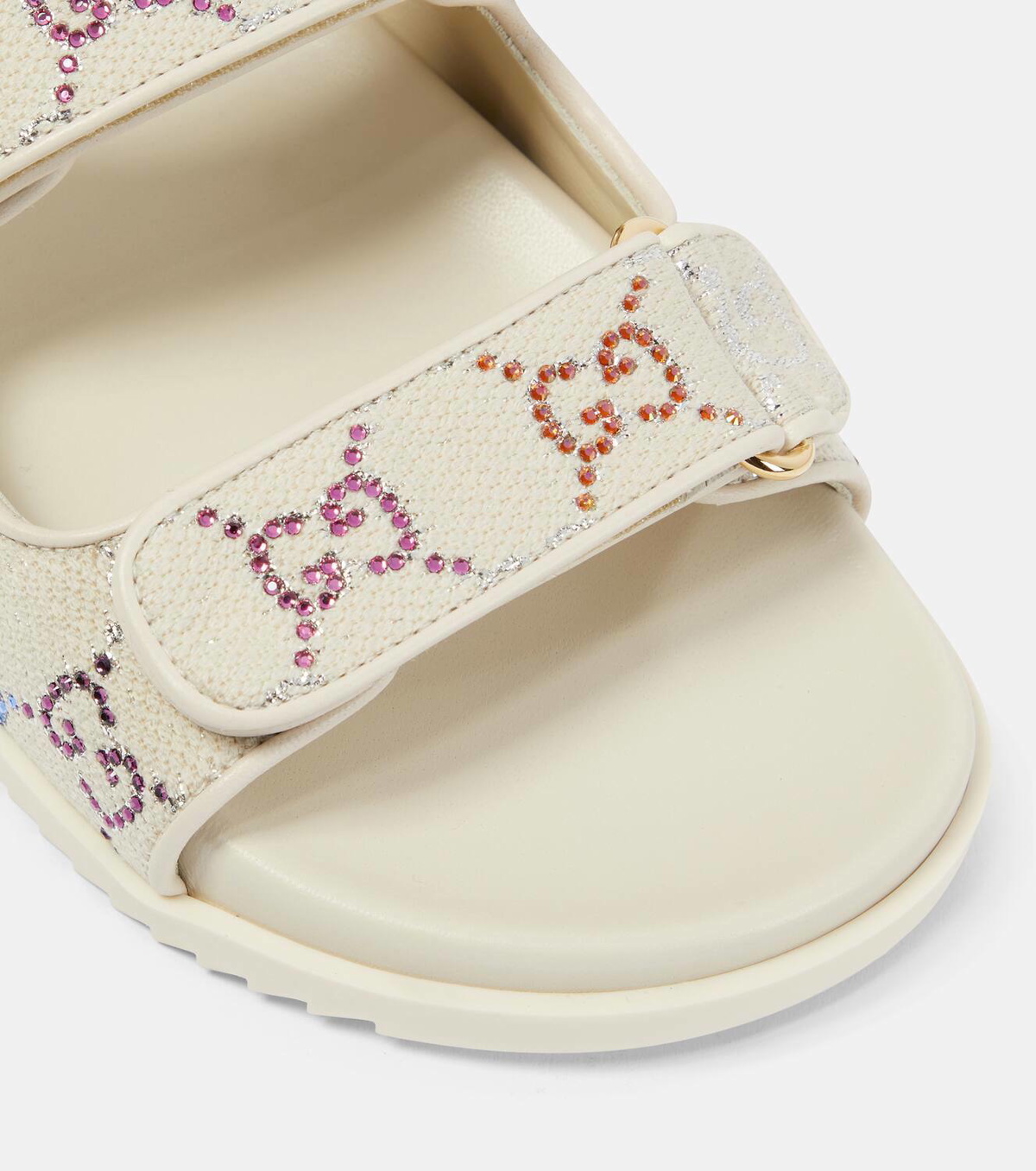 完全新品 EU39 GUCCI グッチ サンダル Crystal 378A Gucci GG crystal-embellished sandals Gucci