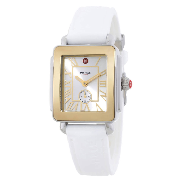 Photo: Michele Deco Sport Mid Quartz White Dial Ladies Watch MWW06H000007