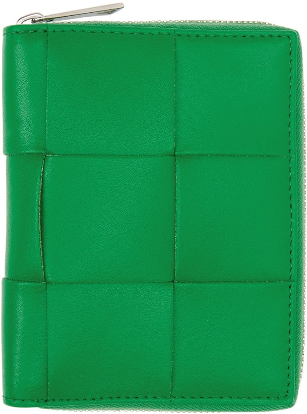 Photo: Bottega Veneta Green Leather Wallet