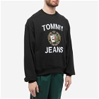 Tommy Jeans Men's Luxe Logo Crew Sweat in Black