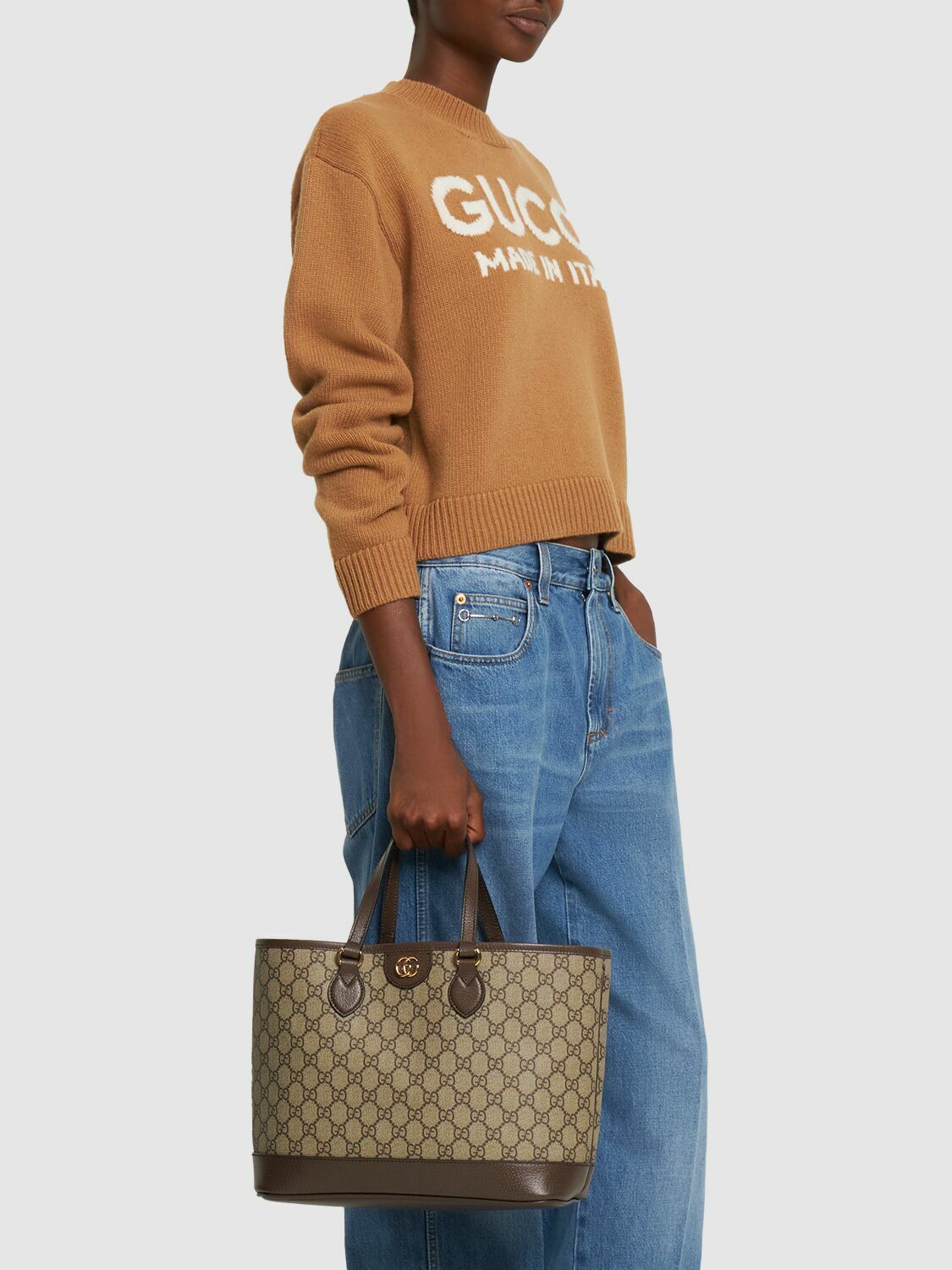 GUCCI - Mini Ophidia Gg Canvas Tote Bag