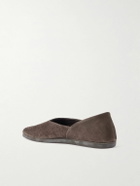 Stòffa - Suede Slippers - Brown