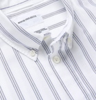 Norse Projects - Theo Buttton-Down Collar Striped Cotton Oxford Shirt - Blue