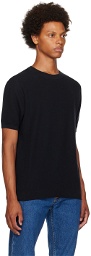 Sunspel Navy Honeycomb T-Shirt