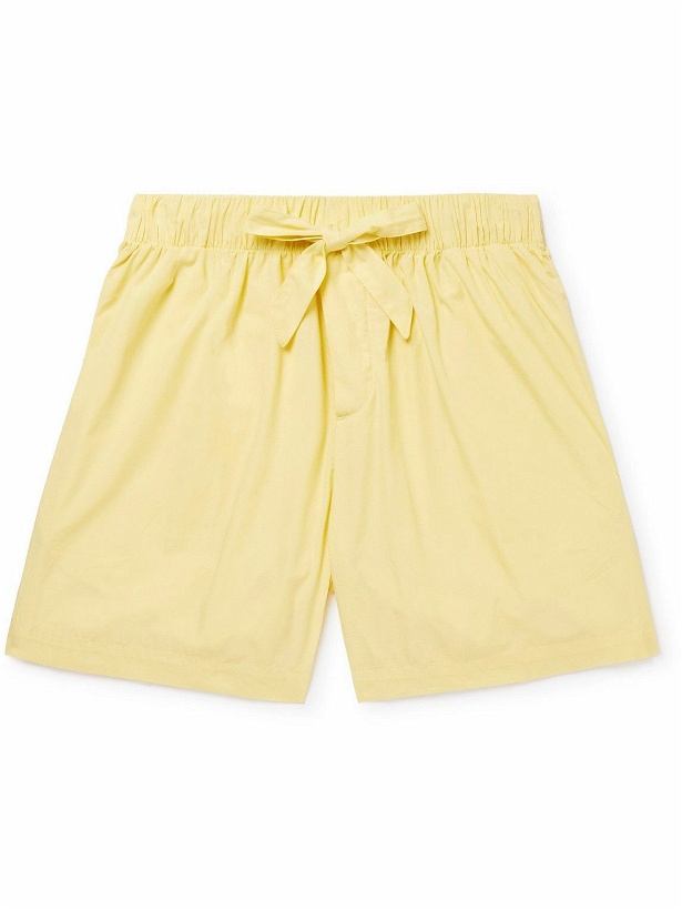 Photo: TEKLA - Organic Cotton-Poplin Shorts - Yellow