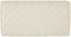 Bottega Veneta Off-White Andiamo Large Flap Wallet