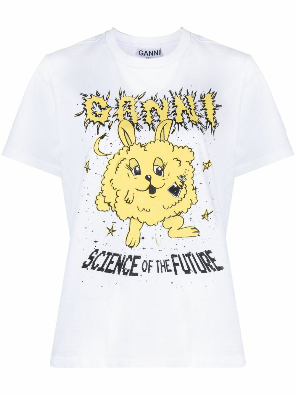 GANNI - Science Bunny Organic Cotton T-shirt GANNI