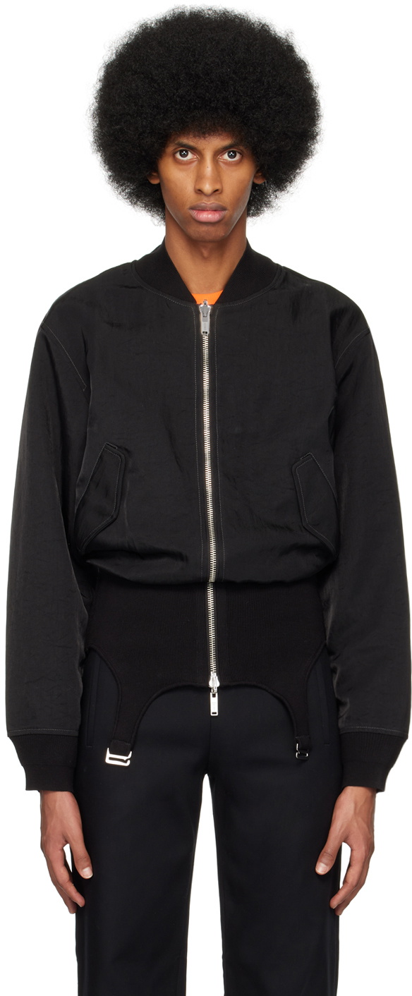 Dion Lee Black Chain Link Blazer Dion Lee
