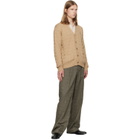 Polo Ralph Lauren Tan Cable-Knit Cotton Cardigan