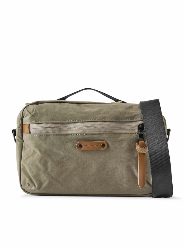 Photo: Master-Piece - Root S Leather-Trimmed Nylon Messenger Bag