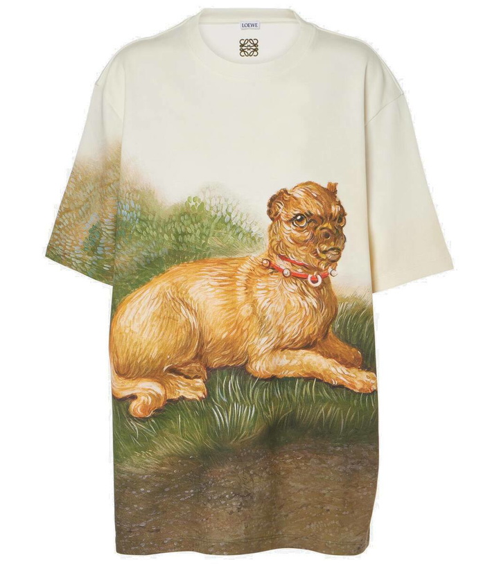 Photo: Loewe Printed cotton-blend T-shirt