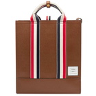 Thom Browne Pebble Grain Leather Lined Tote